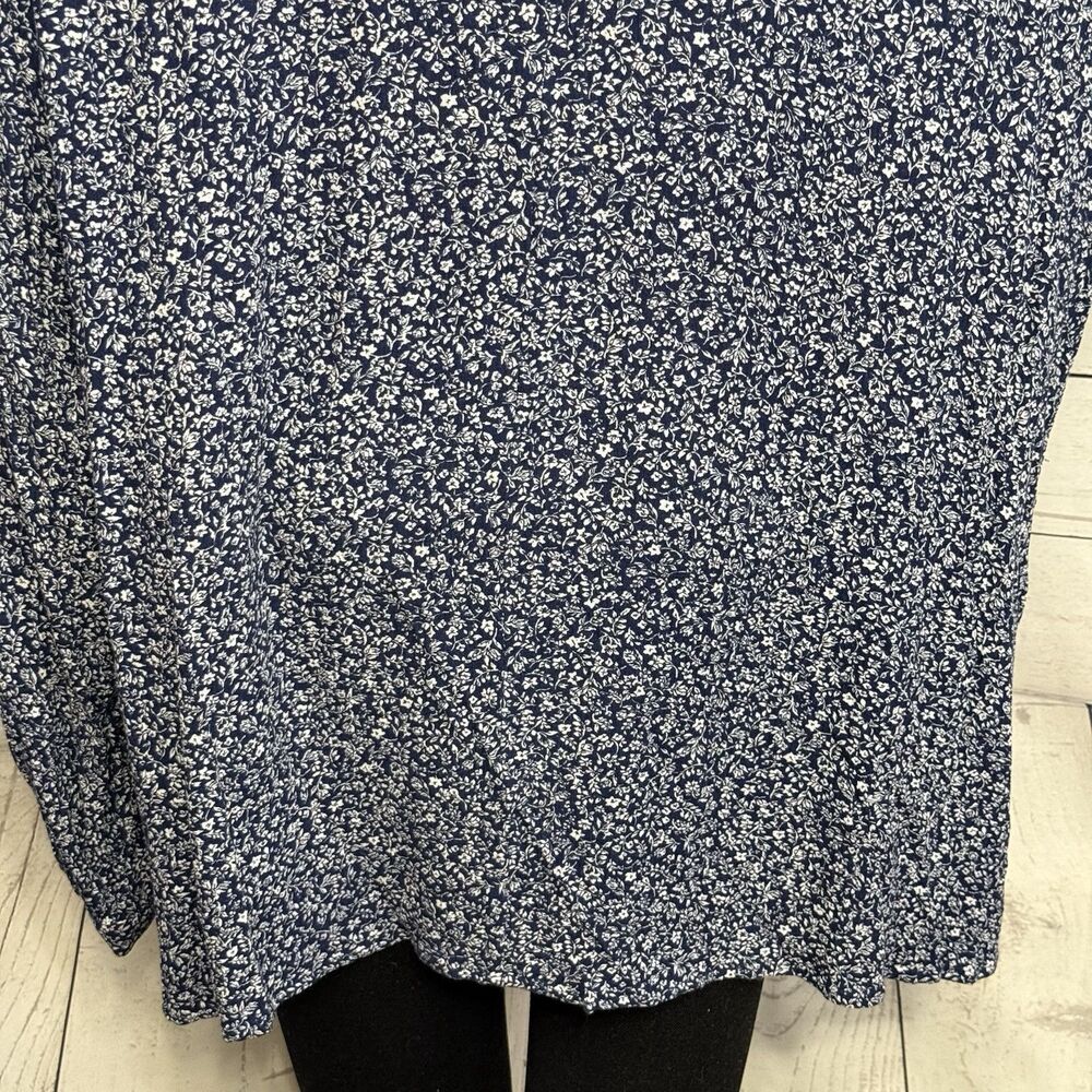Lane Bryant Blouse Plus Size 24 Floral Print Long Sleeve Rayon - Picture 11 of 12